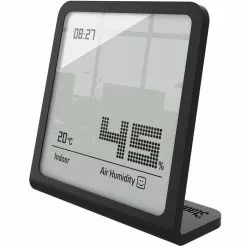Stadler Form Stadler-Form Thermo-Hygrometer Selina Innen, Digital, Uhrzeit, Schwarz