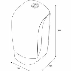 Katrin Handtuchspender Inclusive Centerfeed S, 90106, Kunststoff, Für Rollenhandtücher, Weiß -Tischlampen Verkäufe 5d9210f6134983b8d2de68cf98f7c5890f147917 handtuchspender katrin inclusive centerfeed s