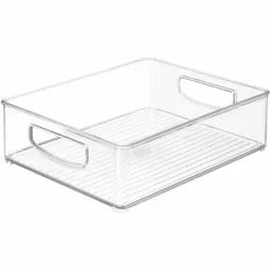 IDesign Aufbewahrungsbox Linus Binz 63698, 3,9L, Kunststoff, Transparent, A5, 26 X 21 X 8cm