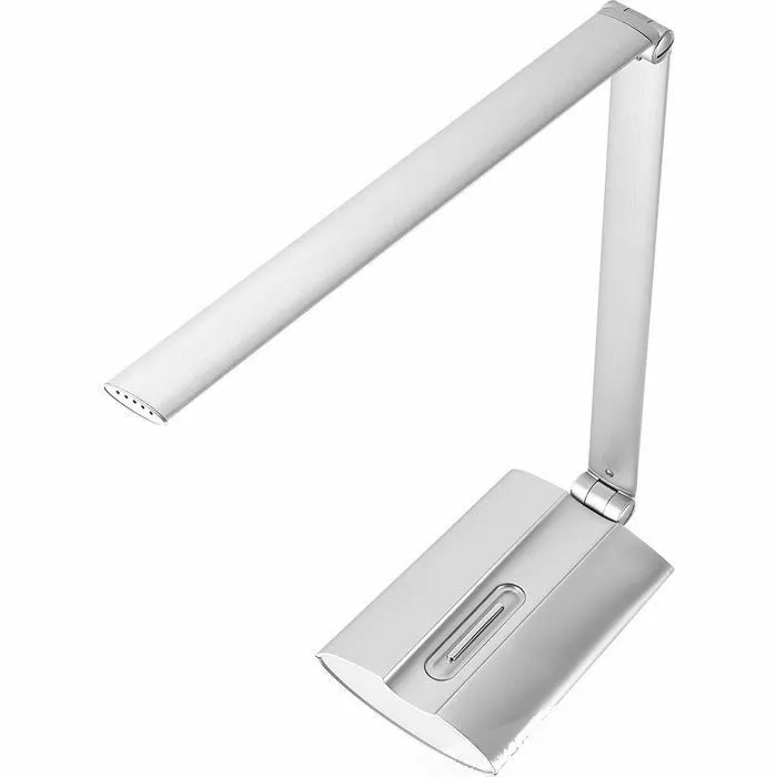 Alco Schreibtischlampe 9212 LED, Dimmbar, Silber, Mit Standfuß 2 Alco Schreibtischlampe 9212 LED, Dimmbar, Silber, Mit Standfuß – Bild 2