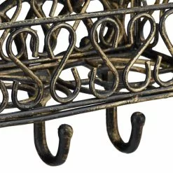 Relaxdays Schlüsselbrett 10020629 Braun, Gusseisen, Mit 5 Haken, Antik, 34 X 52 Cm -Tischlampen Verkäufe 6243c9a4da68cccb5b1b0c0cdf0c5efe25aa2622 schluesselbrett relaxdays 10020629 braun