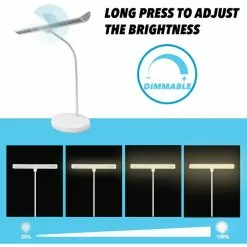 Infitronic Schreibtischlampe IN18LEDKLW LED, Dimmbar, USB, Standfuß, Weiß -Tischlampen Verkäufe 646b225bd9057fa7bd546fd1c2def56c9a60baee schreibtischlampe infitronic in18ledklw led