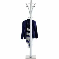 Idimex Garderobenständer Denis, 18266, Mit 9 Haken, Metall, Weiß