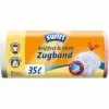 Swirl Müllbeutel Reißfest & Dicht, 35 Liter, Mit Zugband, Weiß, 15 Stück