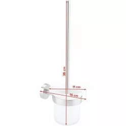Tesa WC-Bürste Moon, Weiß / Edelstahloptik, Bürstenhalter Aus Glas, Zur Wandmontage -Tischlampen Verkäufe 6d1a06736b6be36418f6b74a413f586c77c1310c wc buerste tesa moon weiss edelstahloptik
