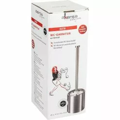 Axentia WC-Bürste Silber, Bürstenhalter Aus Edelstahl -Tischlampen Verkäufe 716e85592860cecb51ab9e3cb9741804007c0007 wc buerste axentia silber