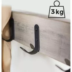 Vasagle Garderobenständer HSR41MB, Mit 9 Haken, Metall / Holz, Schwarz / Graubraun -Tischlampen Verkäufe 725178fdfbb233b524721fa5fe5a485f1c956357 garderobenstaender vasagle hsr41mb