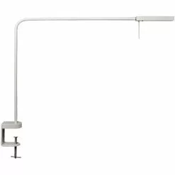 Luxo Schreibtischlampe Ninety LED, Dimmbar, Weiß, Mit Tischklemme