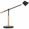Unilux Schreibtischlampe Vicky LED, Dimmbar, USB, Holz, Mit Standfuß