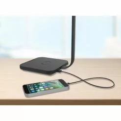 Unilux Schreibtischlampe Timelight LED, Dimmbar, Schwarz, Standfuß, QI-Lader, App-fähig -Tischlampen Verkäufe 77c5973d488975d2d8b8559c04cfaa10f6e8cc03 schreibtischlampe unilux timelight led