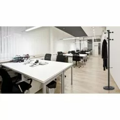 Unilux Garderobenständer Access 400095391, Mit 6 Haken, 175 X 34cm (HxØ), Metall, Schwarz -Tischlampen Verkäufe 77ce656bf2a11b219276e910577ba8c8472345fd garderobenstaender unilux access 400095391