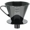 Axentia Kaffeefilter Mit Stutzen 231383, Größe 4, Kunststoff Schwarz, Handfilter