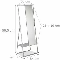 Relaxdays Garderobenständer 10022580, Mit Ablage & Spiegel, Metall, Silber -Tischlampen Verkäufe 7d15a5860222172f789d6c98f3c4962c4cc8784d garderobenstaender relaxdays 10022580