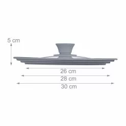 Relaxdays Glasdeckel 10027989, Grau, 26/28/30cm, Mit Auslassventil Und Silikonring -Tischlampen Verkäufe 827320af4910404c49dc8852ea8cbb3cce7fec46 glasdeckel relaxdays 10027989 grau 262830cm