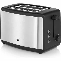 WMF Toaster Bueno Edition 61.3022.5400, 2 Scheiben, 800 Watt, Edelstahl Gebürstet, Silber