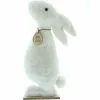 Frank-Flechtwaren Osterdeko Hase Flauschig, Hasenfigur Aus Textil, 38 Cm