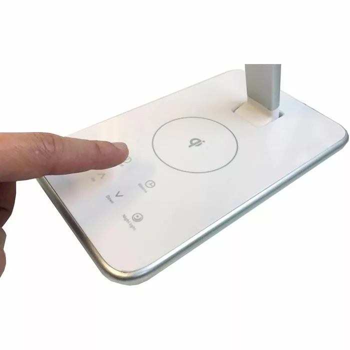 Unilux Schreibtischlampe Jazz LED, Dimmbar, USBm, QI-Ladegerät, Mit Standfuß 2 Unilux Schreibtischlampe Jazz LED, Dimmbar, USBm, QI-Ladegerät, Mit Standfuß – Bild 2