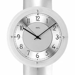 AMS Wanduhr 5215 Funkuhr, 66 X 24 Cm, Mit Pendel, Holz, Silber -Tischlampen Verkäufe 8af8cc8bf38be44bdf0c54da4c45610367da3598 wanduhr ams 5215 funkuhr