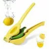 Relaxdays Zitruspresse 2 In 1, 10021337, Gelb, Manuell, Kunststoff