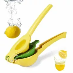 Relaxdays Zitruspresse 2 In 1, 10021337, Gelb, Manuell, Kunststoff