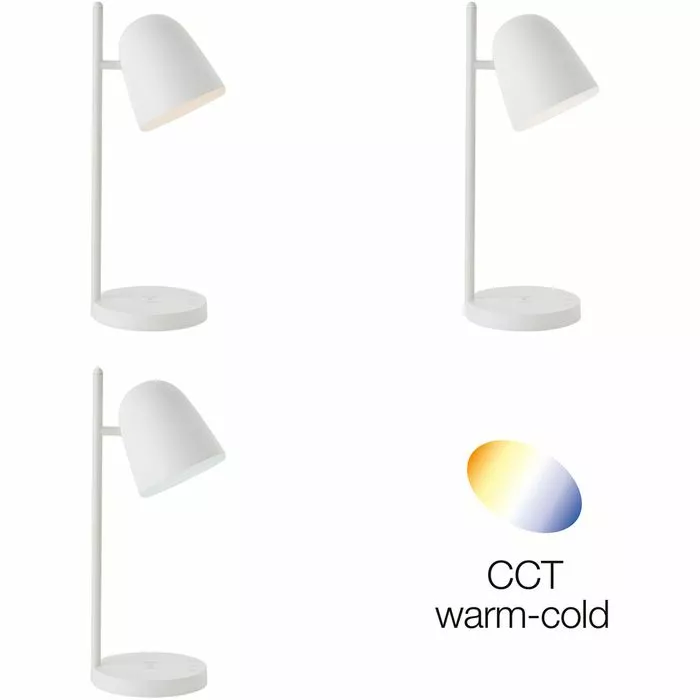 Brilliant Schreibtischlampe Nede LED, Dimmbar, QI-Ladegerät, Standfuß 2 Brilliant Schreibtischlampe Nede LED, Dimmbar, QI-Ladegerät, Standfuß – Bild 2