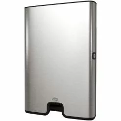 Tork Handtuchspender Xpress Image Design 460004 H2, Edelstahl Gebürstet, 600 Falthandtücher, Silber