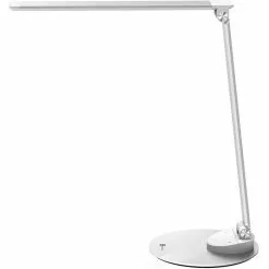 TaoTronics Schreibtischlampe TT-DL19 LED, Standfuß, Dimmbar, USB, Silber