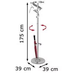 Kerkmann Garderobenständer Ohio, 6051, Mit 9 Haken, Metall, Alusilber -Tischlampen Verkäufe 908ed274f6c0b926f744f84117fea83d24967ae9 garderobenstaender kerkmann ohio 6051