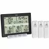TFA Thermo-Hygrometer 30.3054.10 Multi Sens Funk, Digital, Innen/außen, Inkl. 3 Außensensoren
