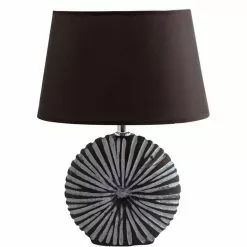 Schreibtischlampe BRUBAKER Braun, Keramik-Standfuß, 2 Stück -Tischlampen Verkäufe 954fbf0e809f847ac3d9c6f205f3b682474eb6eb schreibtischlampe brubaker