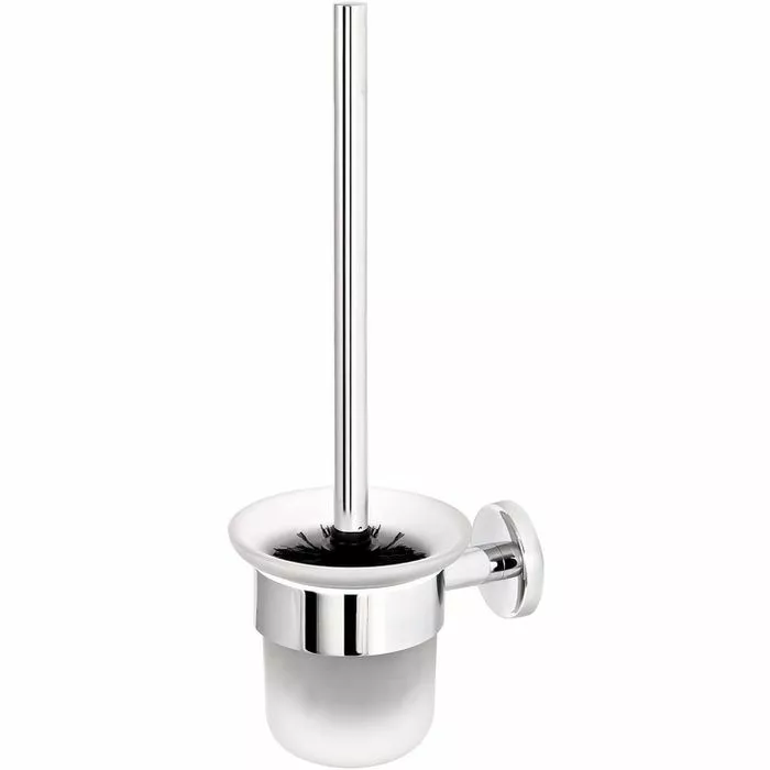 Bremermann WC-Bürste WC-Garnitur Lucente, Weiß, Bürstenhalter Aus Glas, Zur Wandmontage 1 Bremermann WC-Bürste WC-Garnitur Lucente, Weiß, Bürstenhalter Aus Glas, Zur Wandmontage