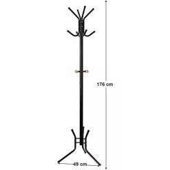 Songmics Garderobenständer RCR17B, Mit 12 Haken, Metall, Schwarz -Tischlampen Verkäufe 9984908621d8a55bd74af180a82c8a085ec6f07e garderobenstaender songmics rcr17b