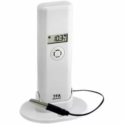 TFA Außensensor 30.3302.02 Funk, Thermo-Hygrometer, Profi-Kabelfühler, Weatherhub