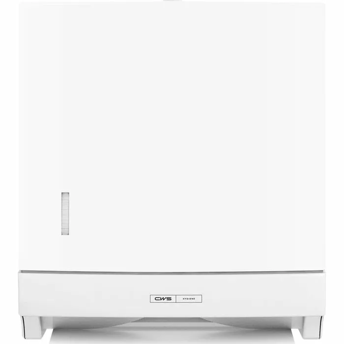 CWS Handtuchspender Paradise Paper Slim, 4621000, Kunststoff, Panel, Druckknopf, 300 Tücher, Weiß 2 CWS Handtuchspender Paradise Paper Slim, 4621000, Kunststoff, Panel, Druckknopf, 300 Tücher, Weiß – Bild 2