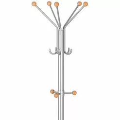Kerkmann Garderobenständer TK2, 6068, Mit 10 Haken, Metall, Silber -Tischlampen Verkäufe a31f8e8fab9c143598b72fece4e79b363f08b1f6 garderobenstaender kerkmann tk2 6068