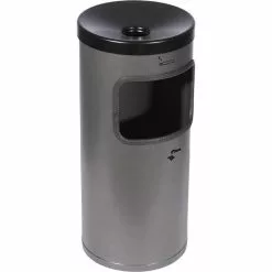 TKG Aschenbecher Rondo Kombi, 360039, Wandascher, Kombi-Ascher, Stahl,10 L, Graphit