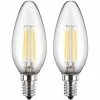 Blulaxa LED-Lampe Filament E14, Warmweiß, 4,5 Watt (43W), 2 Stück
