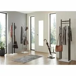 Haku-Möbel Garderobenständer 17546, Mit 10 Haken, Metall, Schwarz -Tischlampen Verkäufe a5e360b2e2a0c3ce4bb983df5cdb57de731a58b0 garderobenstaender haku moebel 17546