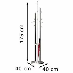 Kerkmann Garderobenständer Solitaire, 6069, Mit 8 Haken, Metall, Alusilber -Tischlampen Verkäufe a8958aa1aed3f346868d3abfecc3072e62345409 garderobenstaender kerkmann solitaire 6069