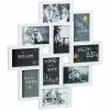 Relaxdays Bilderrahmen Collage Für 10 Fotos, 10 X 15 Cm, Kunststoffrahmen, Weiß