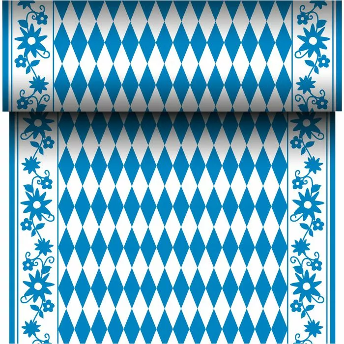 Papstar Tischläufer 88159 Bayrisch Blau, Blau / Weiß, Airlaid, 40 Cm X 24 M 1 Papstar Tischläufer 88159 Bayrisch Blau, Blau / Weiß, Airlaid, 40 Cm X 24 M