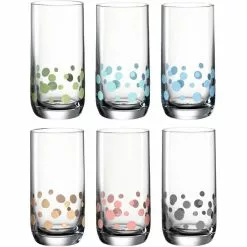 Leonardo Trinkgläser Daily 027686 Farbig Sortiert, 330ml, 6 Stück