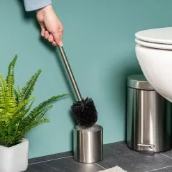 Bremermann WC-Bürste WC-Garnitur, Silber, Bürstenhalter Aus Edelstahl, Inkl. 3 Ersatzköpfe -Tischlampen Verkäufe ad4d8f5740f34423702700da5707e48995478546 wc buerste bremermann wc garnitur silber