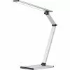 Hansa Schreibtischlampe LED Slim, Dimmbar, Silber, Standfuß