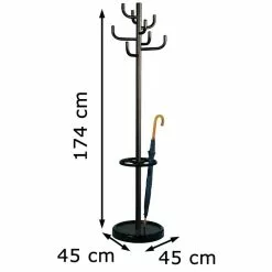Kerkmann Garderobenständer Sierra, 6097, Mit 8 Haken, Metall, Schwarz -Tischlampen Verkäufe b019e6405b4b5bebc986571c50524bd14bf7e552 garderobenstaender kerkmann sierra 6097