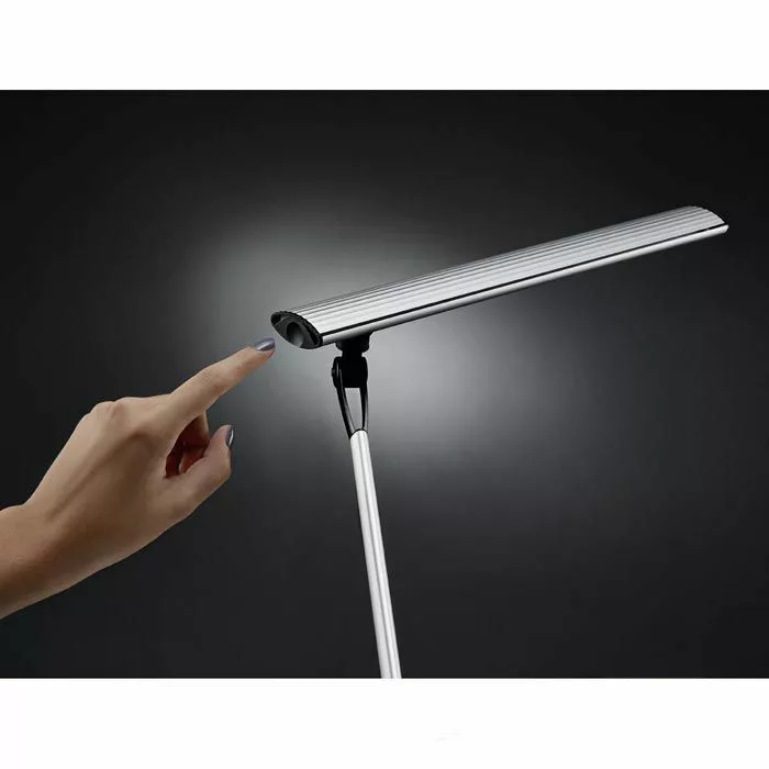 Hansa Schreibtischlampe LED Delight, Dimmbar, Aluminium, Mit Standfuß 2 Hansa Schreibtischlampe LED Delight, Dimmbar, Aluminium, Mit Standfuß – Bild 2