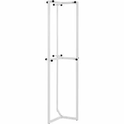 Haku-Möbel Garderobenständer 88380, Mit 12 Haken, Metall, Weiß