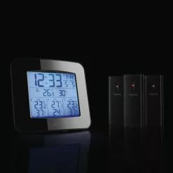 Hama Thermo-Hygrometer EWS-Trio Funk, Für Innen Und Außen, Mit Funkuhr, Inkl. 3 Sensoren -Tischlampen Verkäufe b2037d5bf9d72cab4cc0fe5687356ebe3b8c23d7 thermo hygrometer hama ews trio funk