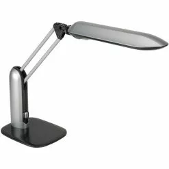 Eschenbach Schreibtischlampe Pure VisionLED, Silber, Mit Standfuß