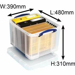Really Useful Box Really-Useful-Box Aufbewahrungsbox 35C 35L, Mit Deckel, Kunststoff, Transparent, A4, 48 X 39 X 31cm -Tischlampen Verkäufe b6d4684987ec2be893eaa553b5624696c18ede0d aufbewahrungsbox really useful box 35c 35l